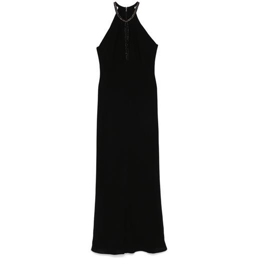 Max Mara abito lungo fernet - nero