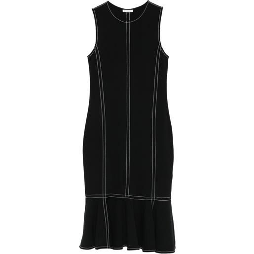 AMI Paris abito con ruches - nero