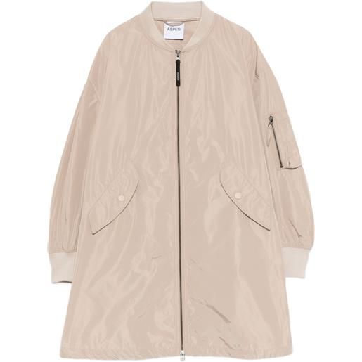 ASPESI parka con zip - toni neutri