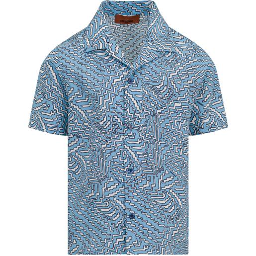 Missoni Kids camicia a fantasia - blu