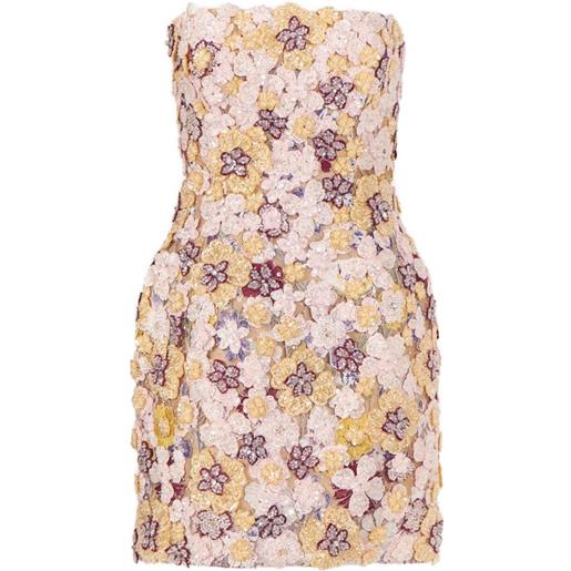 Costarellos abito corto sirra senza spalline - toni neutri