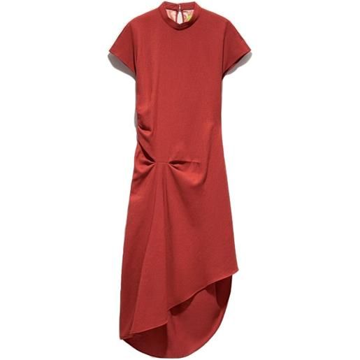 Shanghai Tang abito asimmetrico - rosso