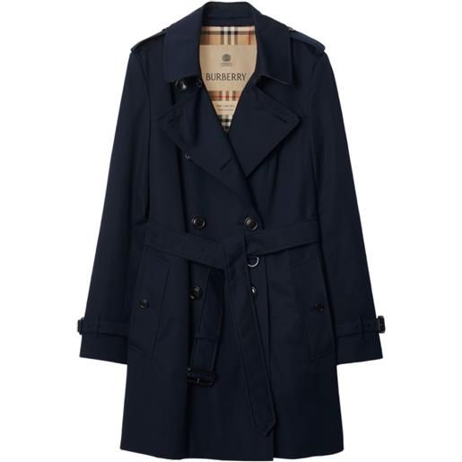 Burberry trench chelsea heritage corto - blu