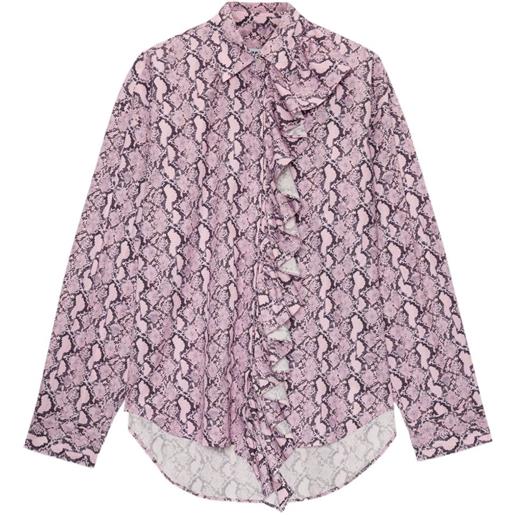 MSGM camicia con stampa - rosa