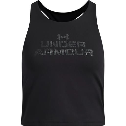 UNDER ARMOUR g motion branded crop tank canotta allenamento ragazza