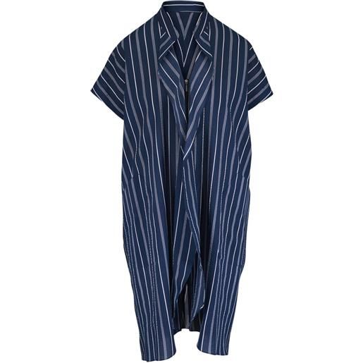 Zero + Maria Cornejo abito midi fin gaban a righe - blu