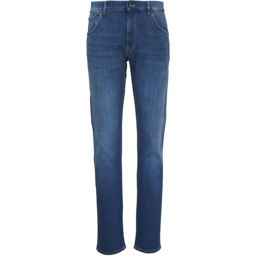 PT Torino jeans con design a cinque tasche - blu