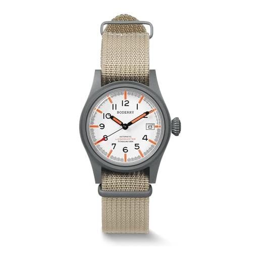 Lorus RG875CX9 Orologio Militare Uomo In Titanio | Verde Con Cinturino In Tessuto | Funzione Data E Protezione Corona | Impermeabile 10 Bar - 4