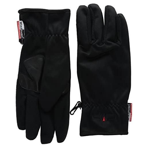 CMP - guanti softshell da uomo, nero, xs