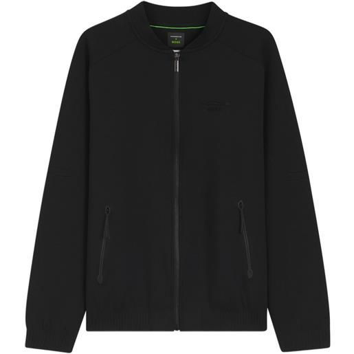 BOSS x porsche felpa con zip - nero