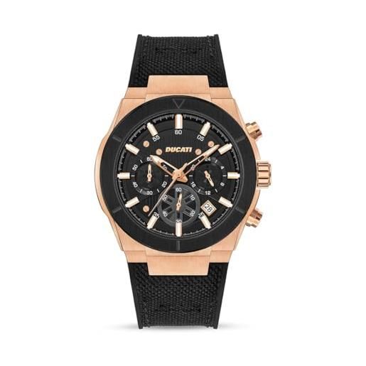 Orologio Uomo Ducati Analogico Al Quarzo Con Quadrante Marrone Tonneau E Cinturino In Pelle - Modello DTWGO0001501 - 3