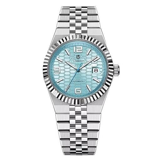FORSINING Orologio Uomo Automatico Quadrante Trasparente - Meccanico Acciaio Inox, Impermeabile, Design Classico E Luminoso - 2