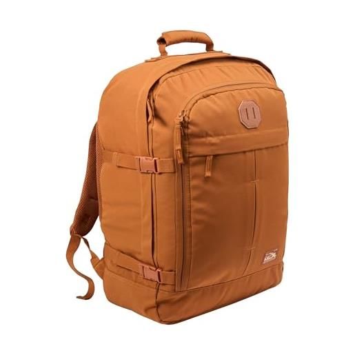 Zaino Multifunzione Da Viaggio 40x30x20 | Borsa Bagaglio A Mano Per Aereo (Ryanair) | Verde-Arancione, In Cordura 9000D Idrorepellente, 600g