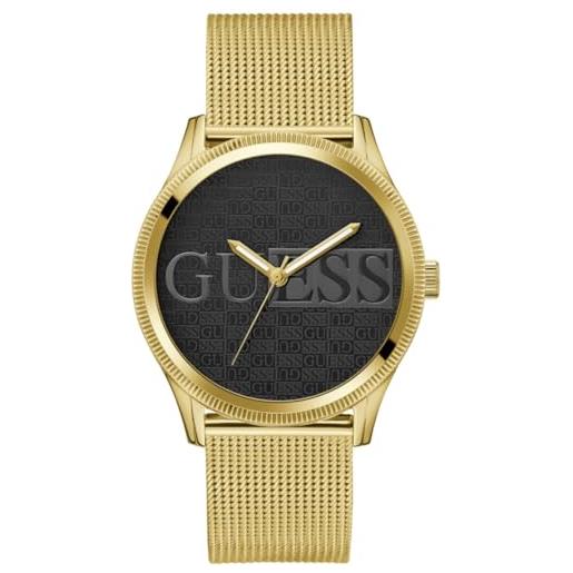 GUESS Orologio Uomo Cronografo 50mm - Acciaio, Cinturino Silicone Bicolore, Blu E Oro Rosa - 3