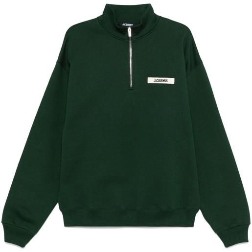 Jacquemus felpa the gros grain - verde