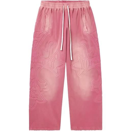 VALE FOREVER pantaloni sportivi carver goffrati - rosa