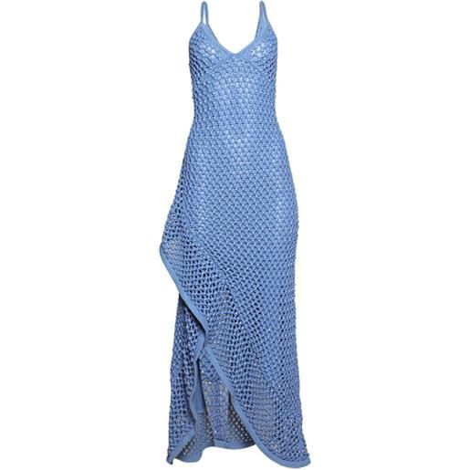 diotima abito midi riki asimmetrico - blu