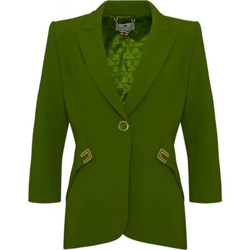 ELISABETTA FRANCHI jacket in double layer stretch crepe