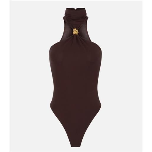 ELISABETTA FRANCHI bodysuit with jewel detail