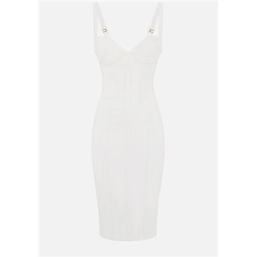 ELISABETTA FRANCHI dress with raw-cut fabric