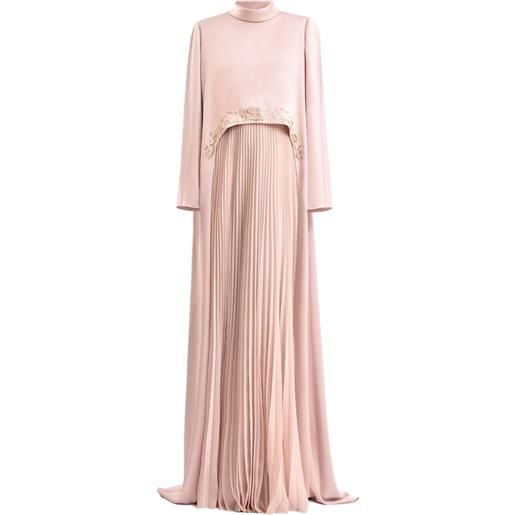 Gemy Maalouf caftano con ricamo - rosa