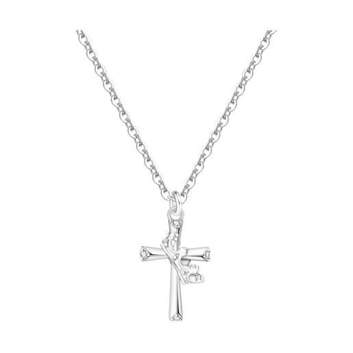 Collana girocollo argento 925 oro rosa stelle e monete