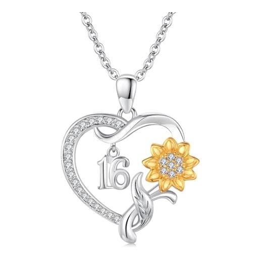 AINFQY Collana Donna In Argento 925 Con Ciondolo Cavallo, Angelo E Abalone – Regalo Elegante