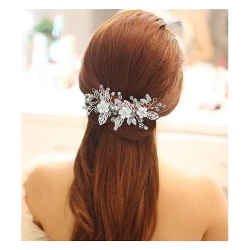 Fascia Per Capelli Con Stelle Marine E Perle – Cerchietto Bohémien Fatto A Mano Per Sposa, Damigelle, Matrimonio In Spiaggia E Festival, 12,5x5 Cm, Unico