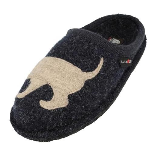 HAFLINGER Pantofole Unisex Flair Soft 311010 – Feltro Di Lana Con Suola Antiscivolo, Colore Multicolore, Numero 41 EU