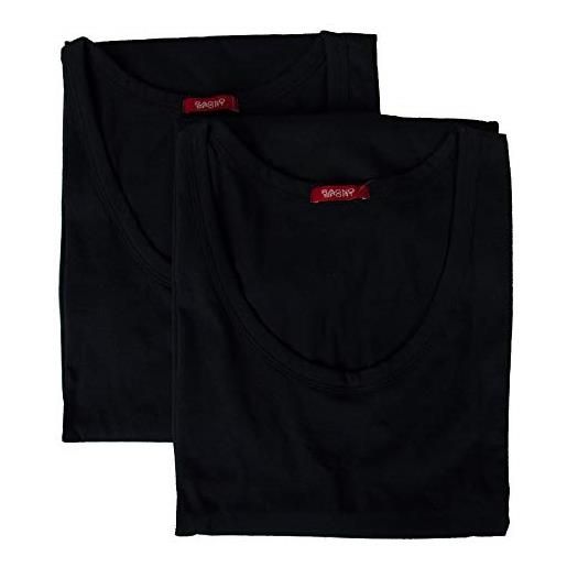 RAGNO confezione 2 canottiere uomo cotone spalla larga bipack articolo 601412, 078b bleu, 3xl