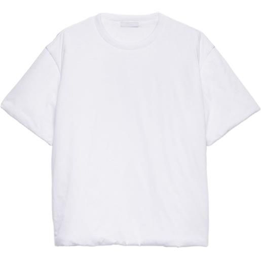 Prada t-shirt girocollo in cotone - bianco