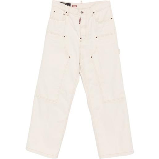 DSQUARED2 jeans con borchie - toni neutri
