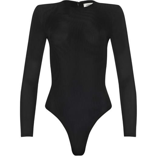 L'Agence body trista a maniche lunghe - nero