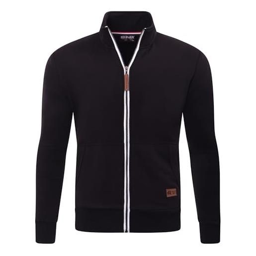 Generisch Felpa da uomo con cappuccio, calda, con chiusura lampo e cappuccio, a maniche lunghe, con stampa MTI, bianco, S