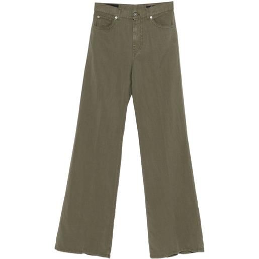 DONDUP jeans amber con cinque tasche - verde