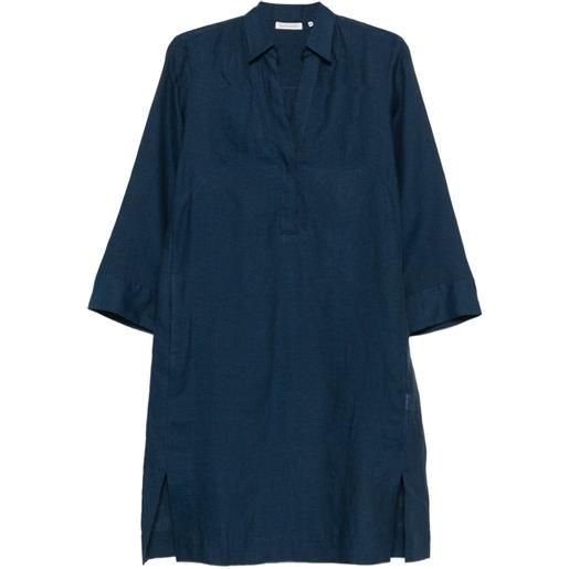 ARCHIVIO 67 abito corto con scollo a v - blu