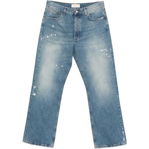 Jeanerica jeans con effetto vernice - blu