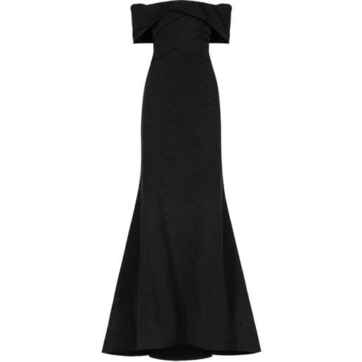 Oscar de la Renta abito da sera drappeggiato - nero