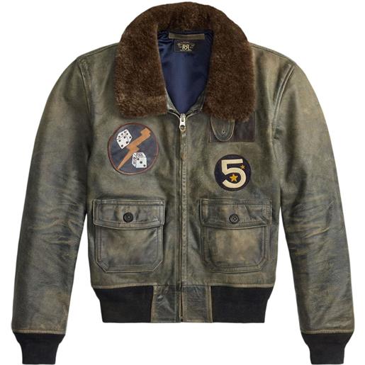 Ralph Lauren RRL bomber in pelle - blu