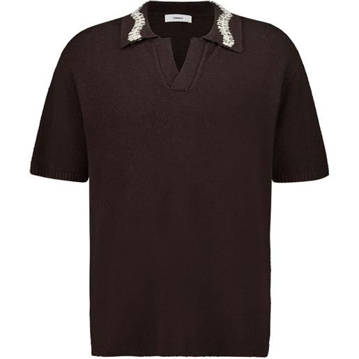 COMMAS polo all'uncinetto - marrone