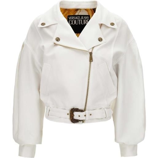 Versace Jeans Couture giacca biker bianca - bianco