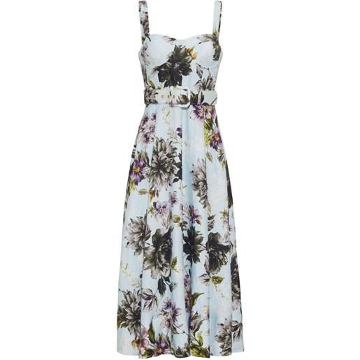 Cara Cara abito midi calypso a fiori - blu