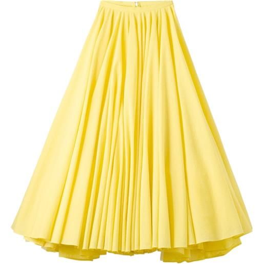 Jacquemus gonna midi paysan - giallo