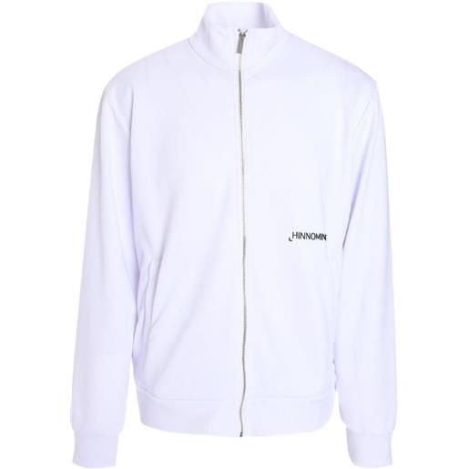 HINNOMINATE felpa con zip - bianco