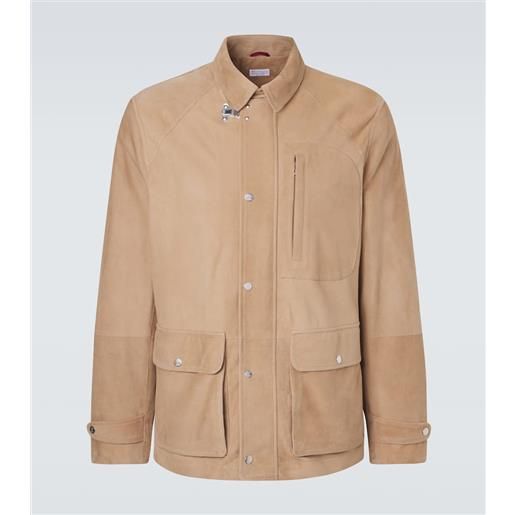 Brunello Cucinelli giacca in suede