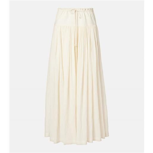 The Row pantaloni a gamba larga in mussola di cotone