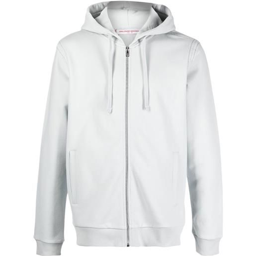Orlebar Brown felpa mathers con zip - blu