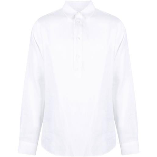 Orlebar Brown polo a maniche lunghe - bianco