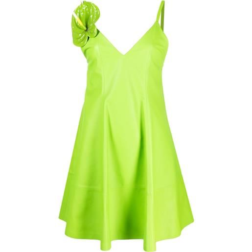 LOEWE abito corto anthurium - verde