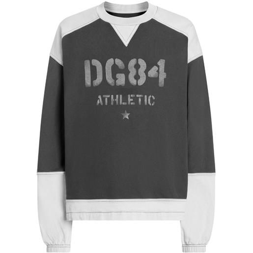 Dolce & Gabbana felpa a girocollo con design color-block - grigio